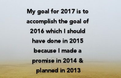 Goal 2017 – Make sure you achieve it